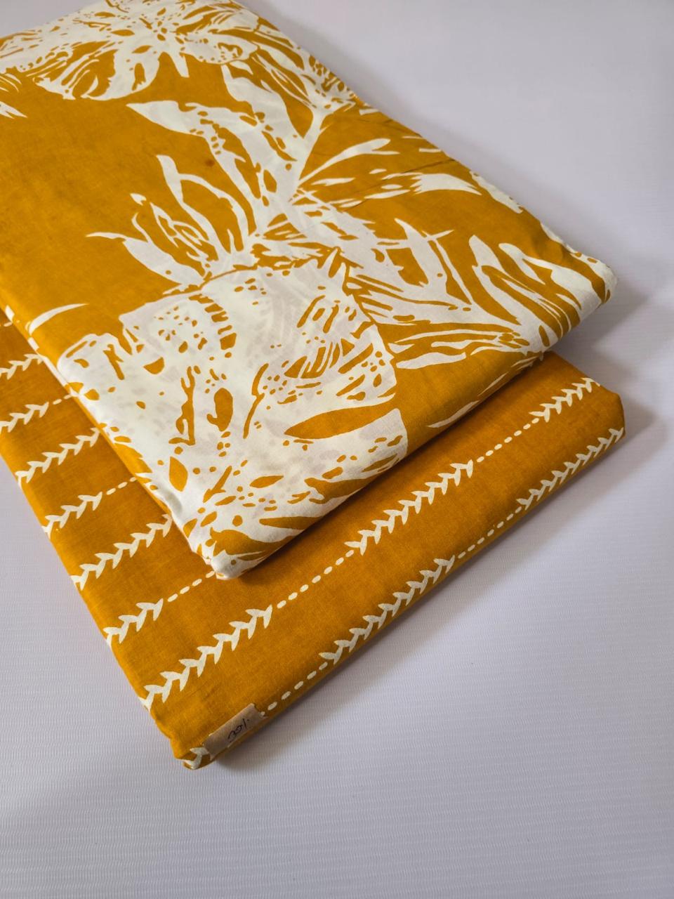 Premium Pure Cotton 60x60 Jaipuri Printed Fabric Set â 5 Meter Top & 5 Meter Bottom | 44 Inch Width][ MIN ORDER QUANTITY 10 METER}