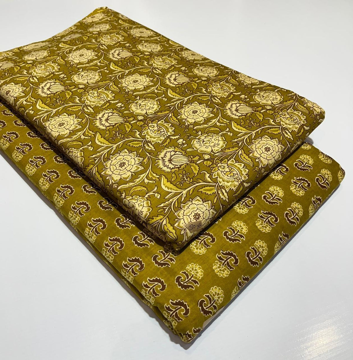 Premium Pure Cotton 60x60 Jaipuri Printed Fabric Set â 5 Meter Top & 5 Meter Bottom | 44 Inch Width][ MIN ORDER QUANTITY 10 METER}