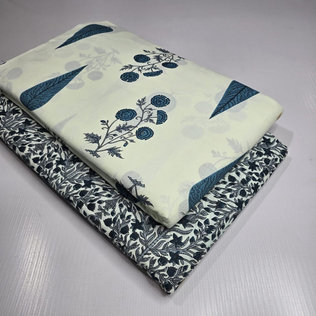 Premium Pure Cotton 60x60 Jaipuri Printed Fabric Set â 5 Meter Top & 5 Meter Bottom | 44 Inch Width][ MIN ORDER QUANTITY 10 METER}
