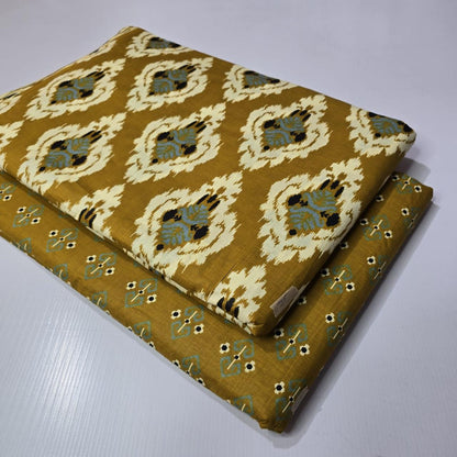 Premium Pure Cotton 60x60 Jaipuri Printed Fabric Set â 5 Meter Top & 5 Meter Bottom | 44 Inch Width][ MIN ORDER QUANTITY 10 METER}