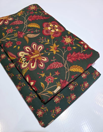 Premium Pure Cotton 60x60 Jaipuri Printed Fabric Set â 5 Meter Top & 5 Meter Bottom | 44 Inch Width][ MIN ORDER QUANTITY 10 METER}