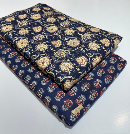 Premium Pure Cotton 60x60 Jaipuri Printed Fabric Set â 5 Meter Top & 5 Meter Bottom | 44 Inch Width][ MIN ORDER QUANTITY 10 METER}