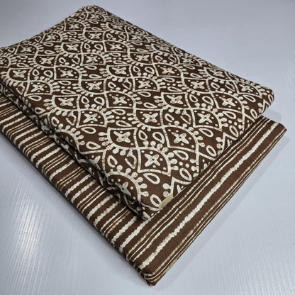 Premium Pure Cotton 60x60 Jaipuri Printed Fabric Set â 5 Meter Top & 5 Meter Bottom | 44 Inch Width][ MIN ORDER QUANTITY 10 METER}