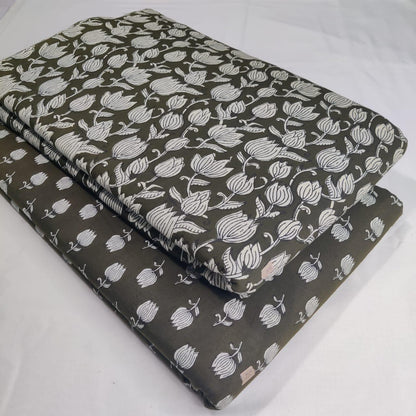 Premium Pure Cotton 60x60 Jaipuri Printed Fabric Set â 5 Meter Top & 5 Meter Bottom | 44 Inch Width][ MIN ORDER QUANTITY 10 METER}