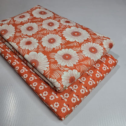 Premium Pure Cotton 60x60 Jaipuri Printed Fabric Set â 5 Meter Top & 5 Meter Bottom | 44 Inch Width][ MIN ORDER QUANTITY 10 METER}