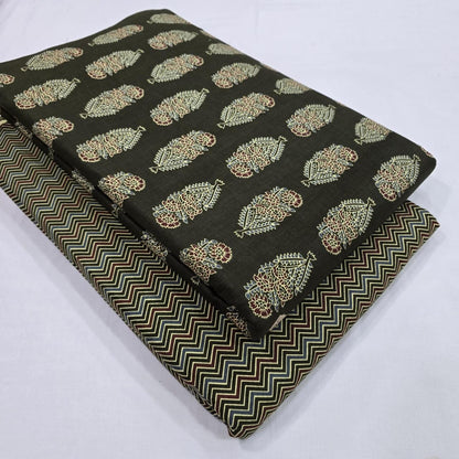 Premium Pure Cotton 60x60 Jaipuri Printed Fabric Set â 5 Meter Top & 5 Meter Bottom | 44 Inch Width][ MIN ORDER QUANTITY 10 METER}