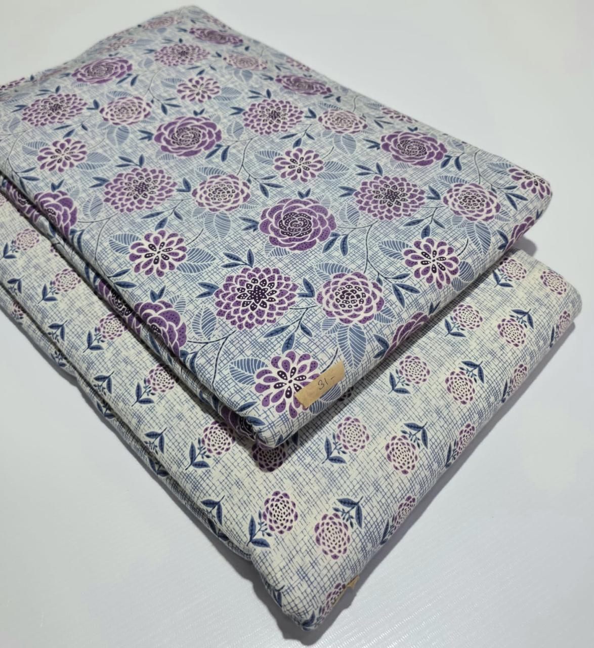 Premium Pure Cotton 60x60 Jaipuri Printed Fabric Set â 5 Meter Top & 5 Meter Bottom | 44 Inch Width][ MIN ORDER QUANTITY 10 METER}